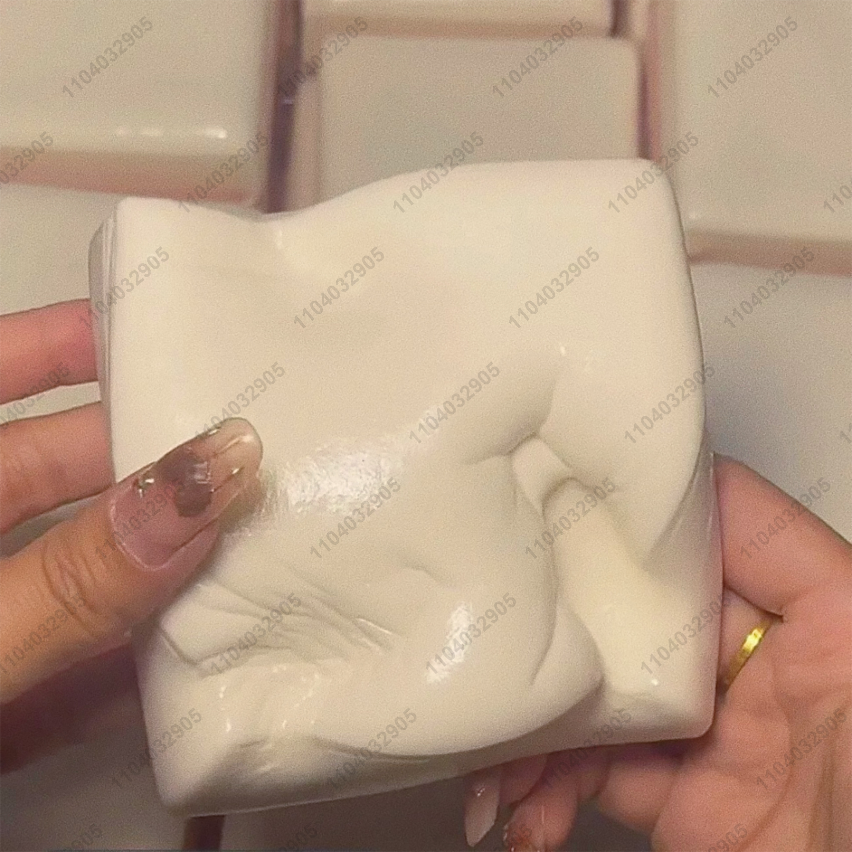 Squishy Double-Sided Sticky Rice Cake Pink Slow Rising Rice Cake Squishy Slow Rebound Cake Bread Stress Release Hand Relax