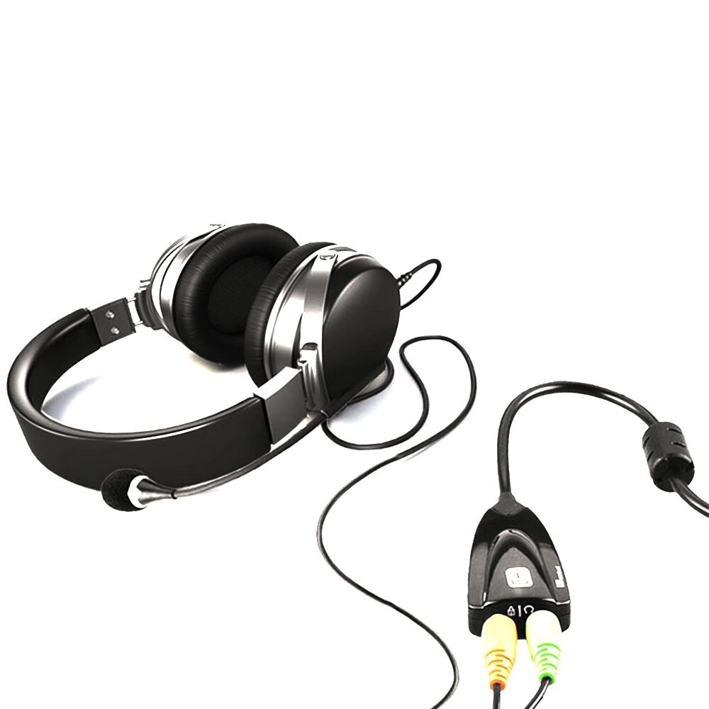 Carte son externe 3D casque audio microphone 7.1 canaux USB 2.0 5HV2 adaptateur pour ordinateur portable version professionnelle 3.5mm jack