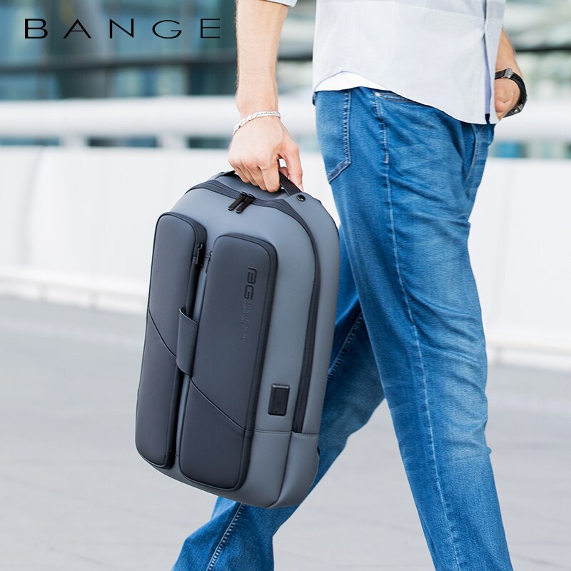Bange mochila masculina antifurto para laptop, à prova d&#39;água, 2021