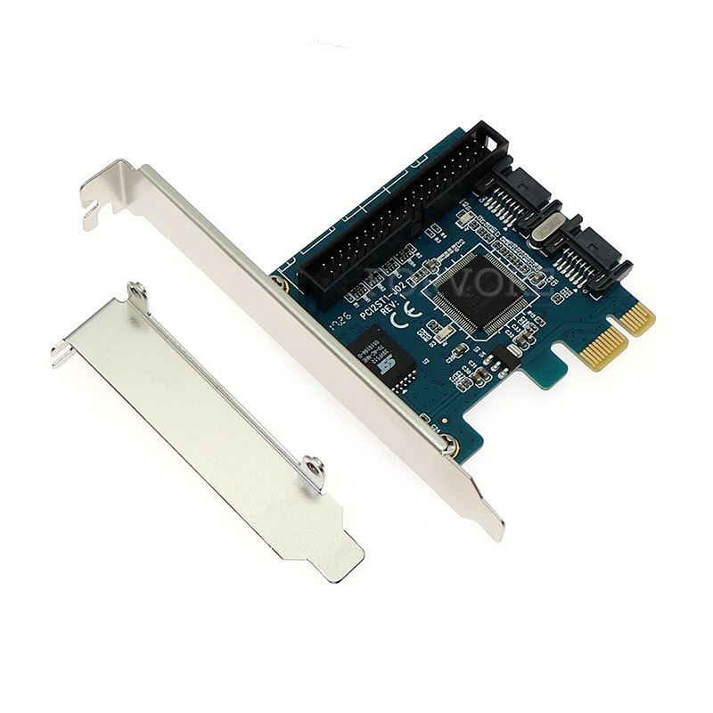 PCI-e to IDE &amp; 2 ports SATA 7pin Controller Card Chipset Jmicron JMB363