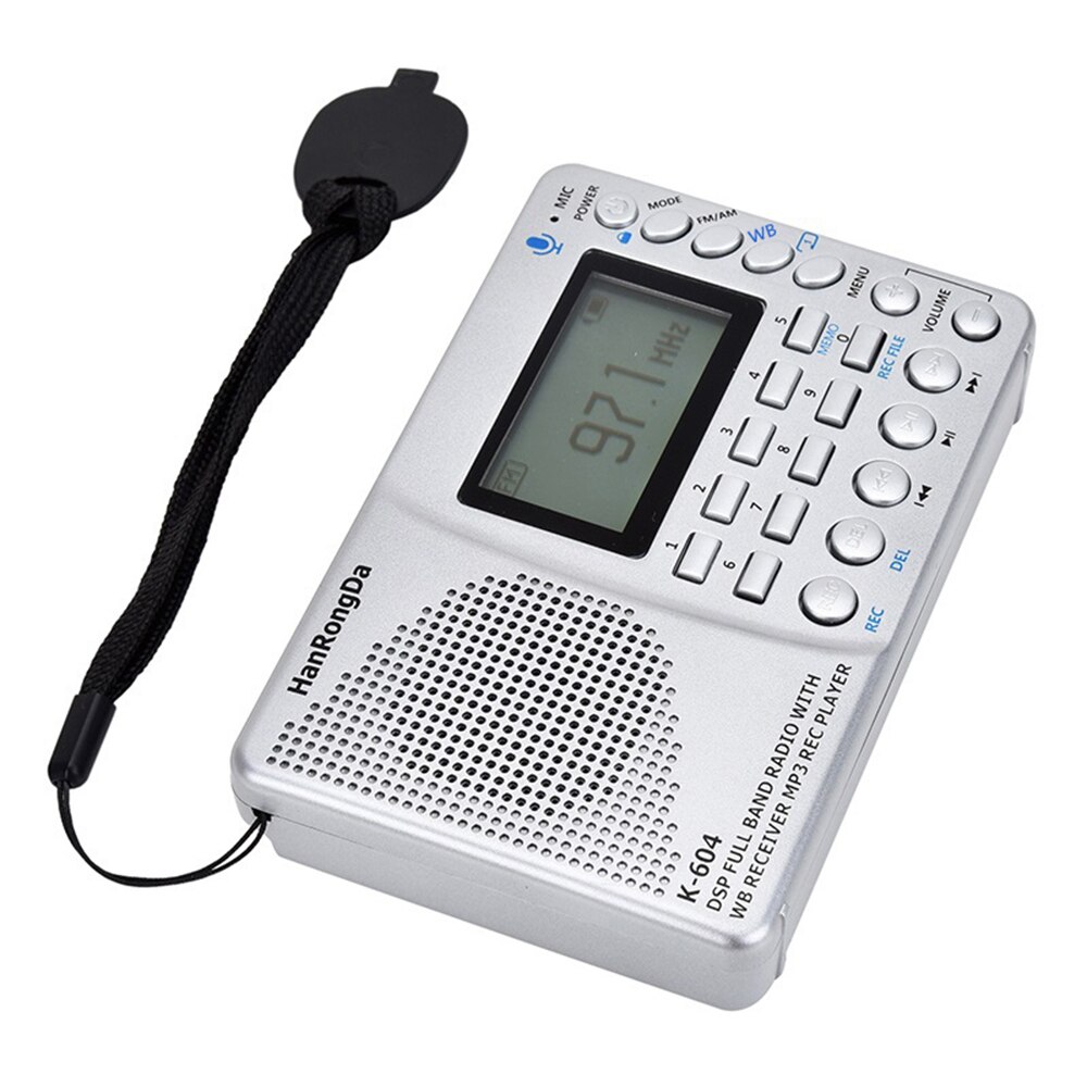 Portable Radio AM FM Stereo WB with Time Display C... – Vicedeal