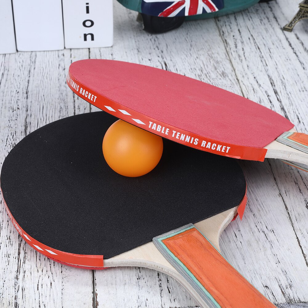 Praktische Hout Kleur Atletiek Sport Ping Pong Bat Tafeltennis Bat Beweging Speeltuin Ping-Pong Racket Vaarder Spelen