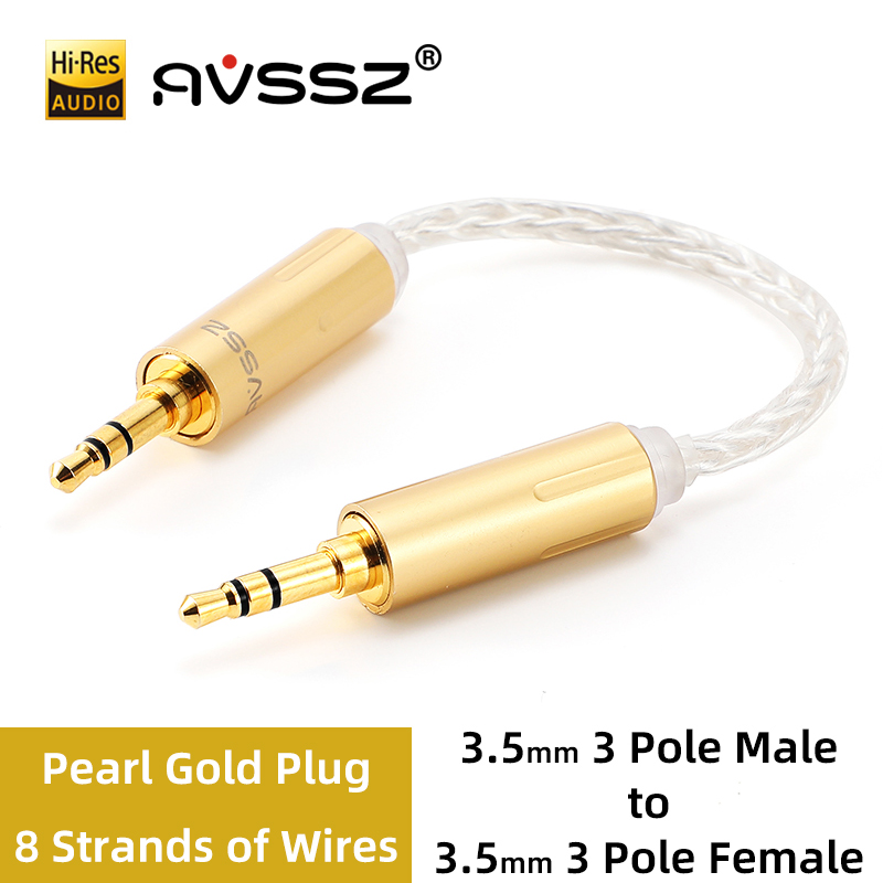 Cable de Audio para auriculares de soldadura Manual para jack XLR 3,5mm 4,4mm 6,35mm 2,5mm macho hembra con adaptador de auriculares de Cable plateado: Rojo