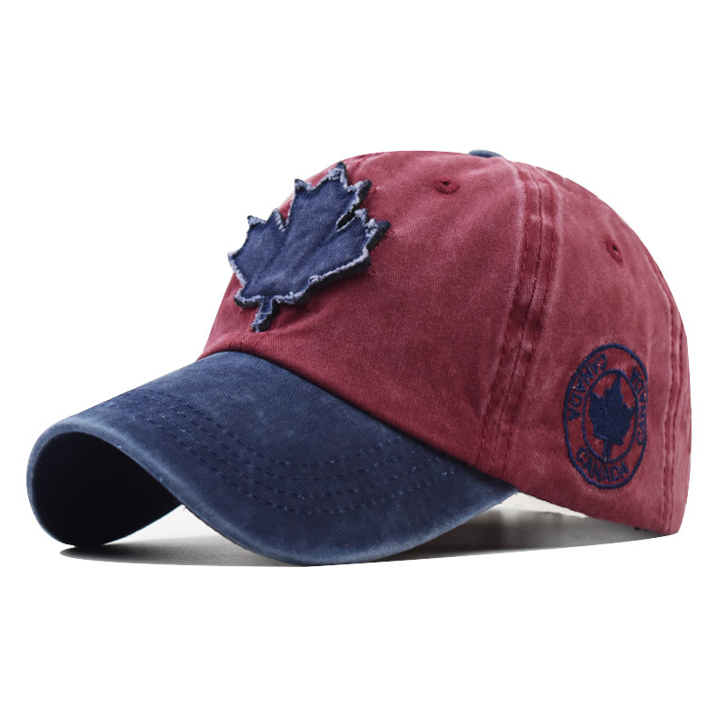 Canada maple leaf broderi baseball cap kvinner menn army green vask bomull snapback lue bein casquette gorros