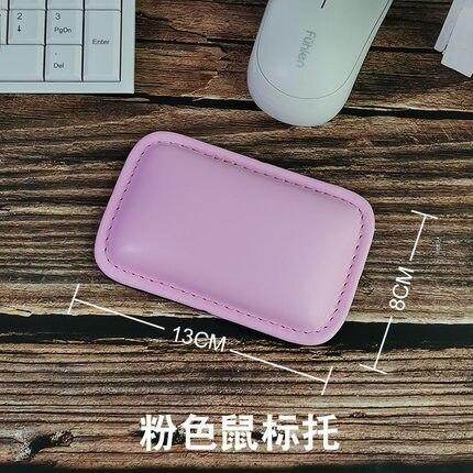 long PU hand rest wrist support arm cushion mechanical keyboard cushion leather mouse pad wrist pad memory foam wrist pillow: 13X8CM pink