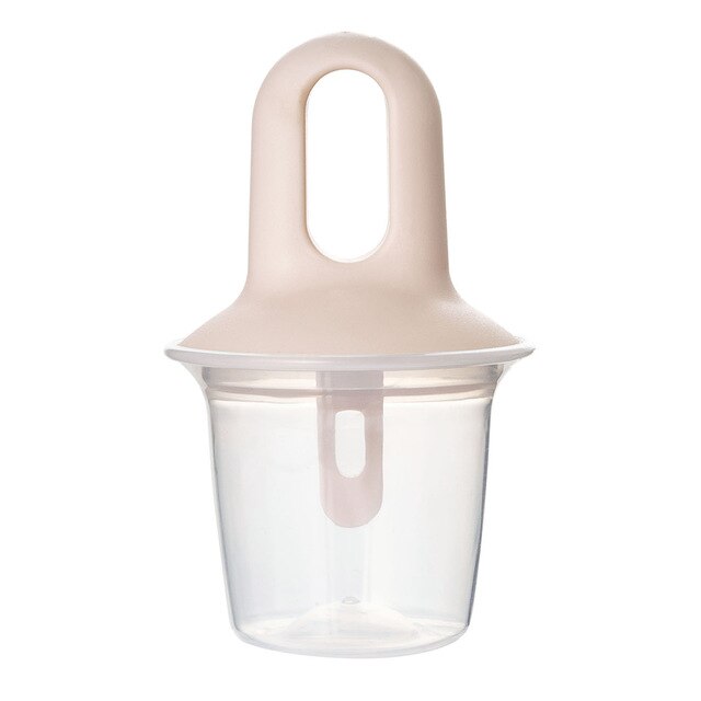 Molde redondo para hacer helados, palito de cubitos de hielo, bandeja de hielo casera, funda duradera, herramienta para postres: Beige