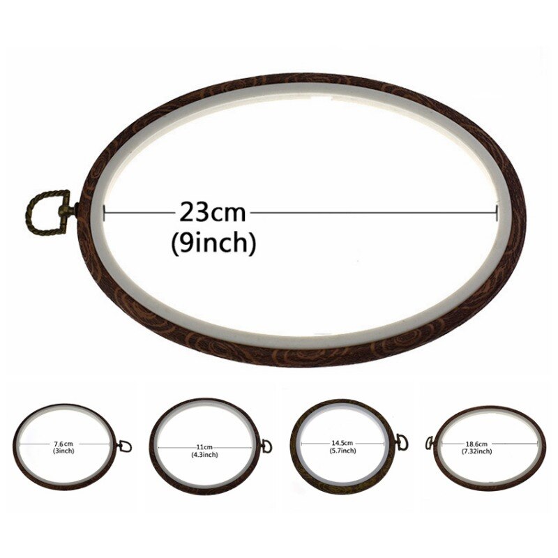 New1pc Embroidery Hoop Photo Frame Cross Stitch Hoop Ring Embroidery Circle Sewing Kit Frame Craft For Art Craft Sewing Decor