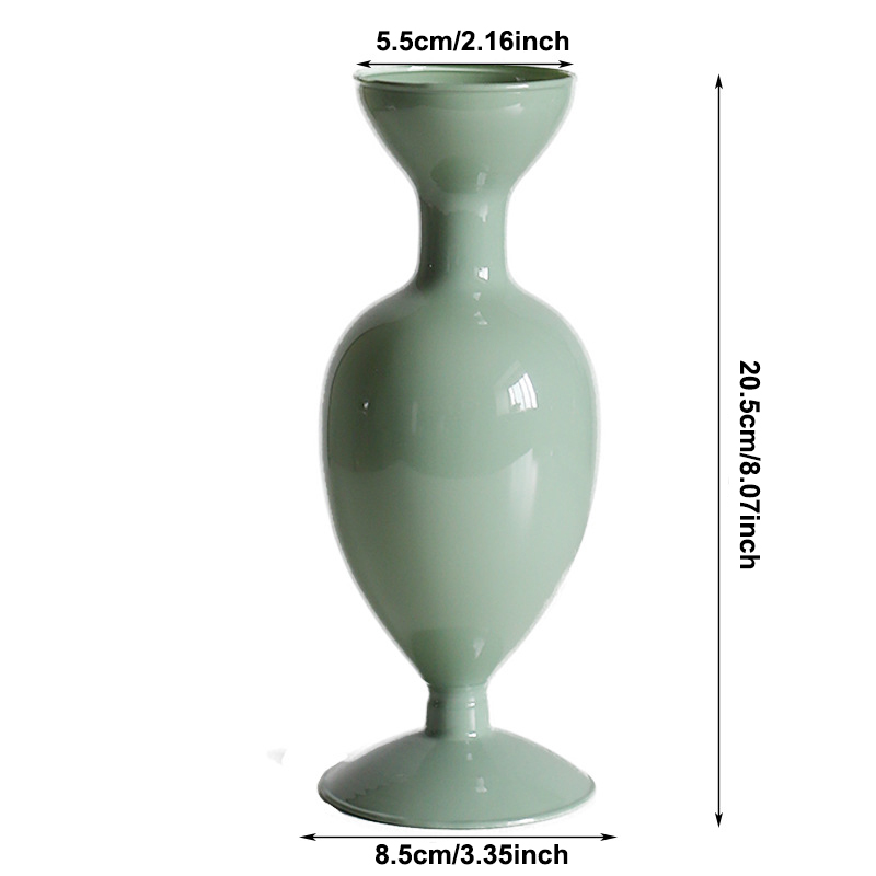 Vilead Glas nordisch Stil Vase Hydrokultur Terrarium Anlage Halfter Flasche für Heimat Sekretariat Balkon Wohnzimmer Hochzeit Esszimmer Dekor: B