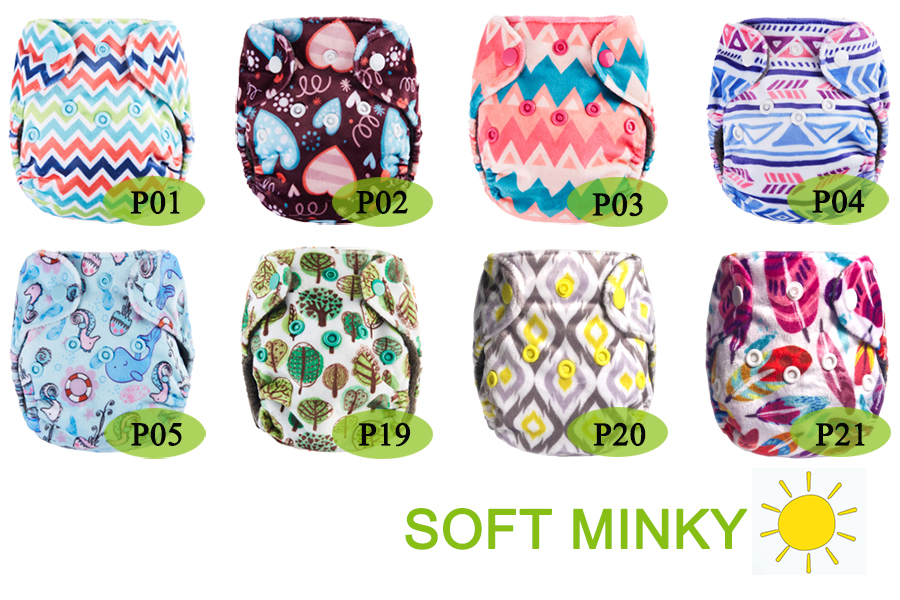 10 stk nb lomme stof ble nyfødt baby bleer kul bambus indvendig vandtæt minky pul ydre pasform 2-4kg babyer