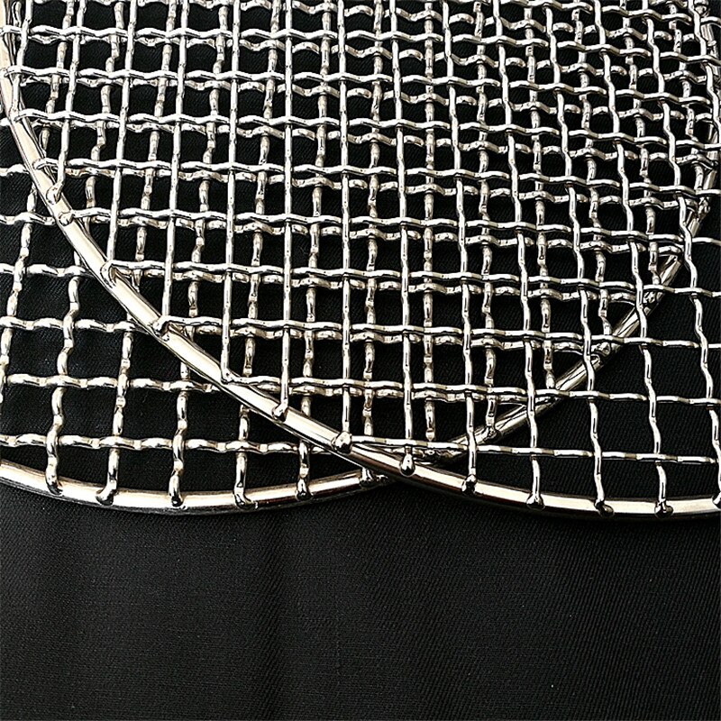 Stainless Steel round BBQ Grill Mesh Home Roast Nets Bacon Grill Tool Iron Nets barbecue accessories non-stick BBQ Mat Grid