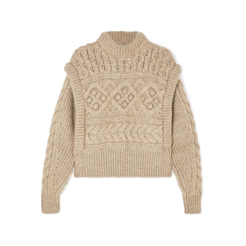 Vrouwen Gebreide Trui Effen Kleur O-hals Herfst En Winter Leuke Twist Weave Nep Twee Wol Knitwear Truien