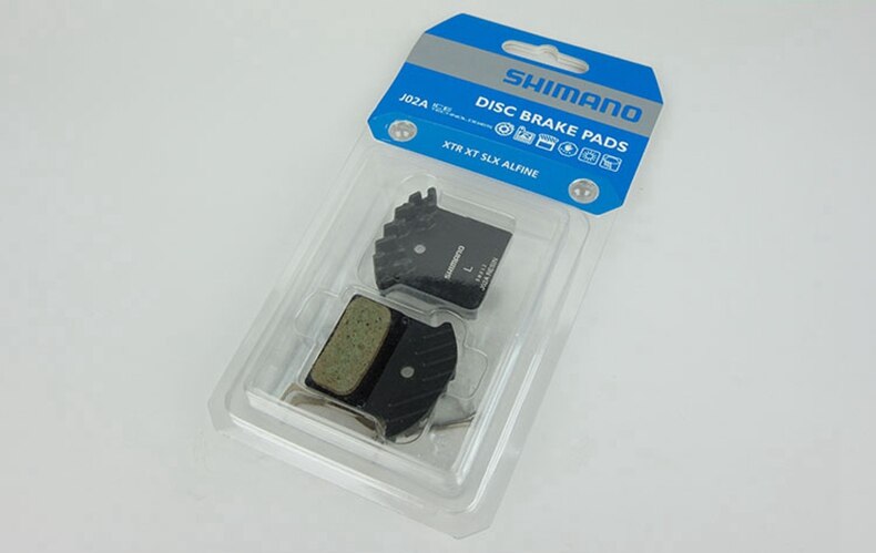 J02A RESIN Brake Pads with cooling fins fit with DEORE M615/SLX M675/M7000/XT M785/M8000 J04C Metal G01S A01S: J02A Resin