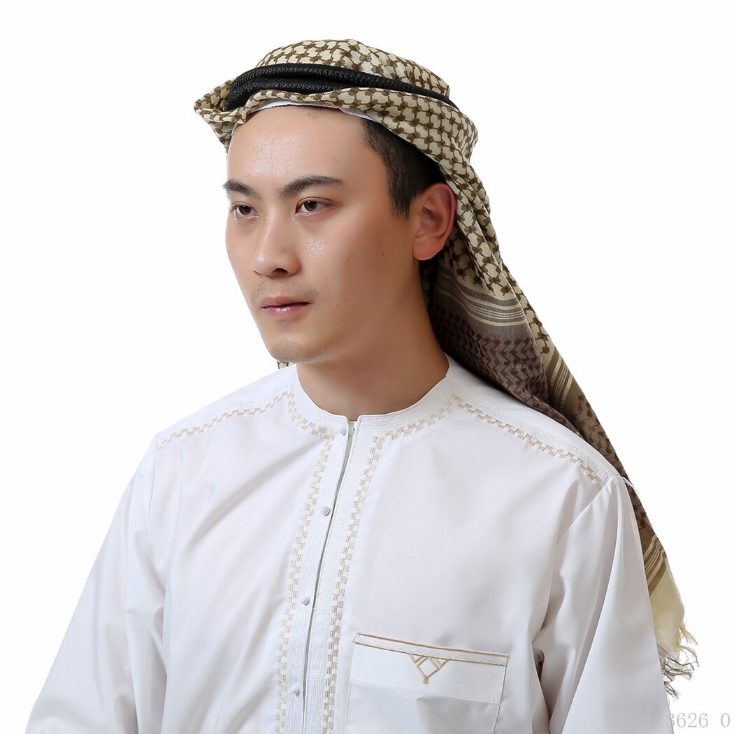 Arabic Men Turban Headscarf Tradictional Bonnet Hi... – Grandado