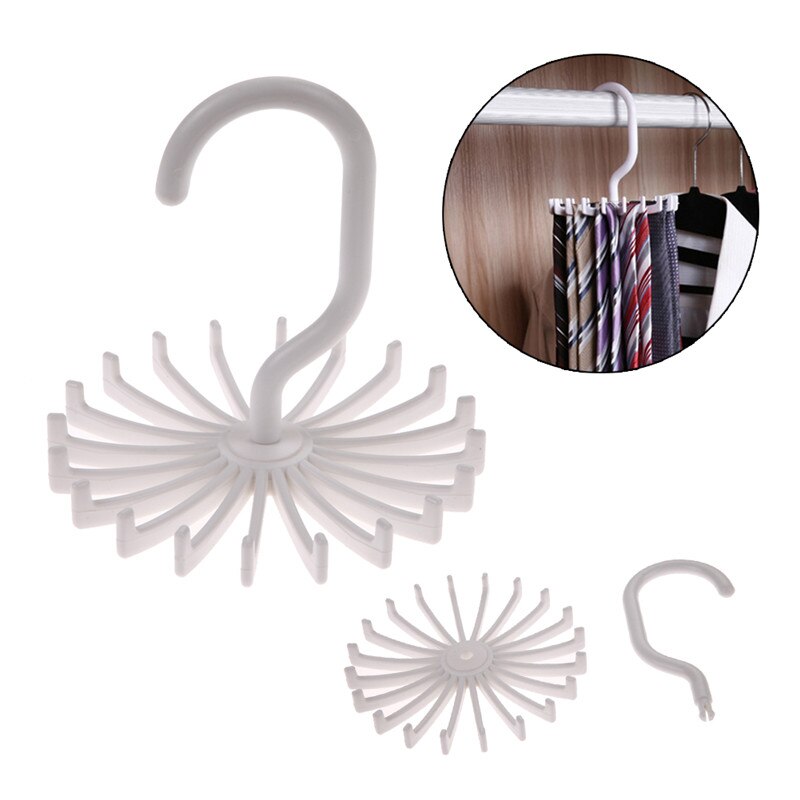 Plast roterende slips rack henger 20 kroker klesskap slips klesholder husholdning hengende slips belte hyller organisator