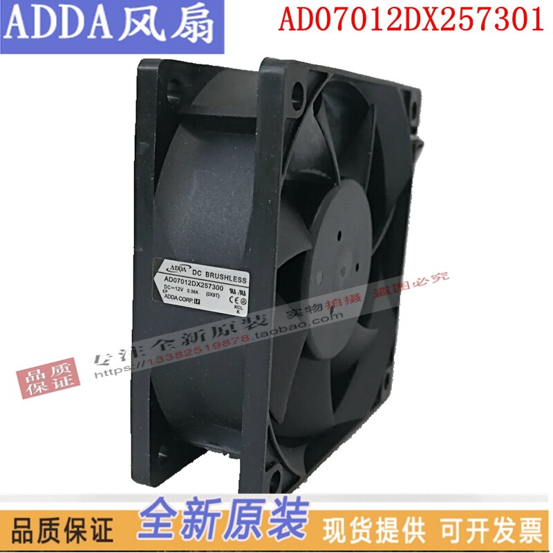 ADDA-ventilador de refrigeración para proyector BENQ, 7025, 7CM, 12V, 0.36A, AD07012DX257300