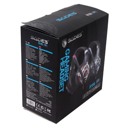 SADES R16 Gaming Headset Headphones USB 7.1 Surround Stereo Over Ear For PC/Laptop Gamer