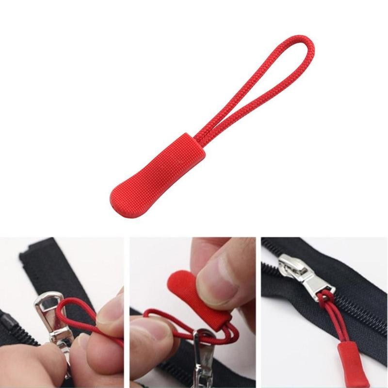 Outdoor Zipper Pulls Slider Cord Rope Puller Ends Lock Head For Bag Handle Zipper Zipper Buckle Backpack Cable Accessories J3H7