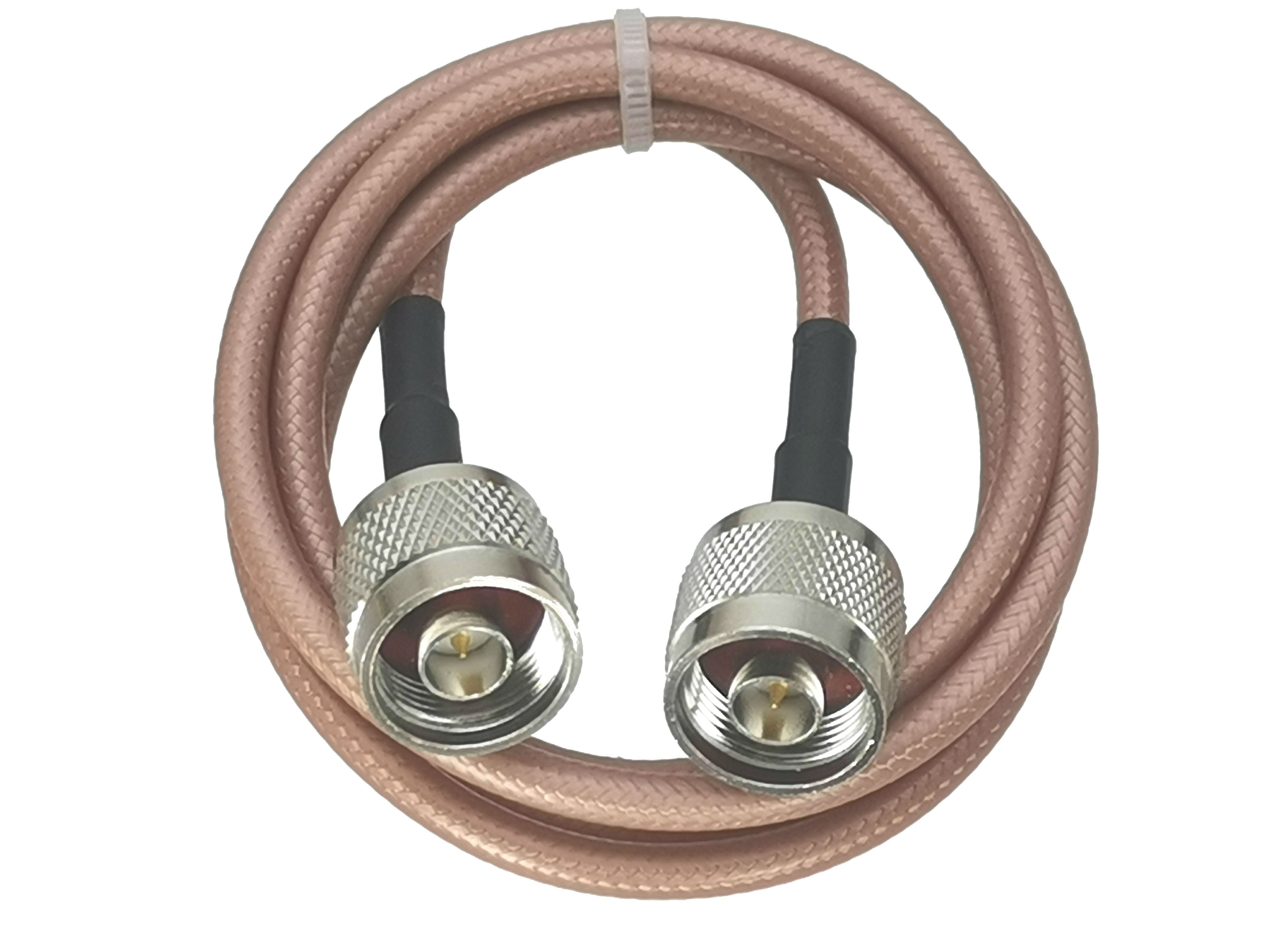 1Pcs RG142 N Male Plug to N Male Plug Straight Connector RF Jumper pigtail Cable 4inch~10FT