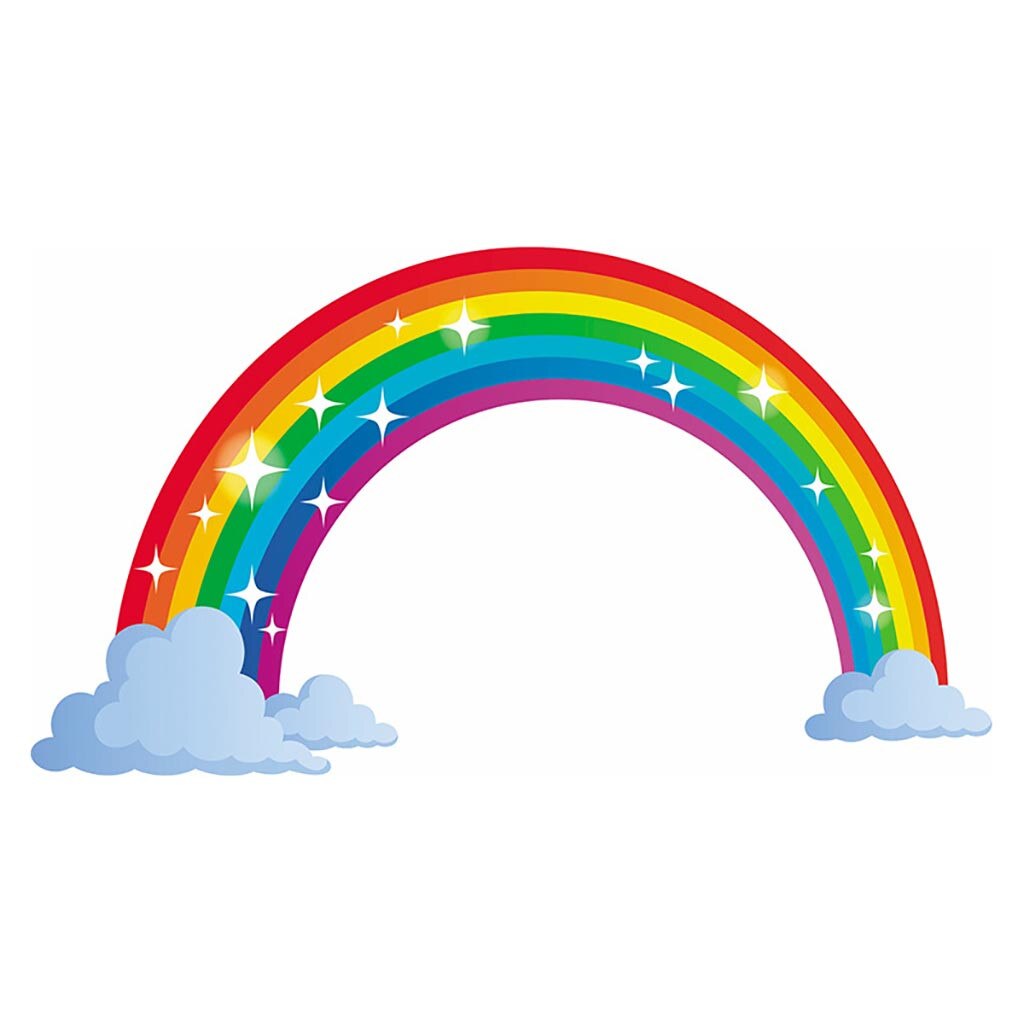 Large Pvc Rainbow Wall Sticker Kids Bedroom Nursery Wall Decals Vinyl Art Murals Decor Adhesive Wallpaper Diy Decoration #LR2