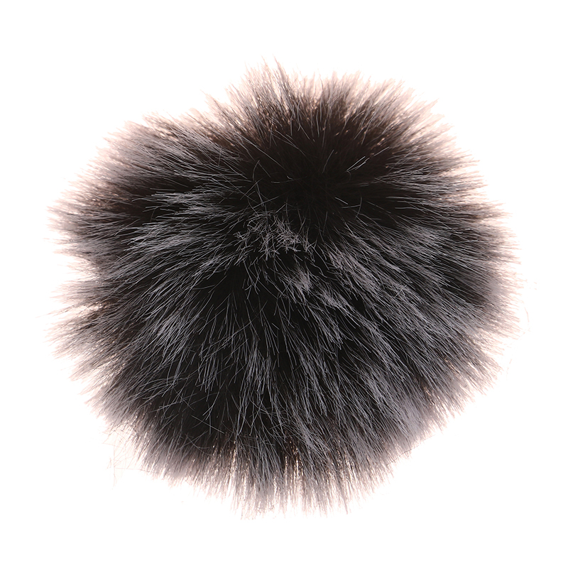 Universele Revers Mic Harige Windscherm Bont Windscherm Windkap Zachte Comfortabele Revers Lavalier Microfoons Cover: Paars