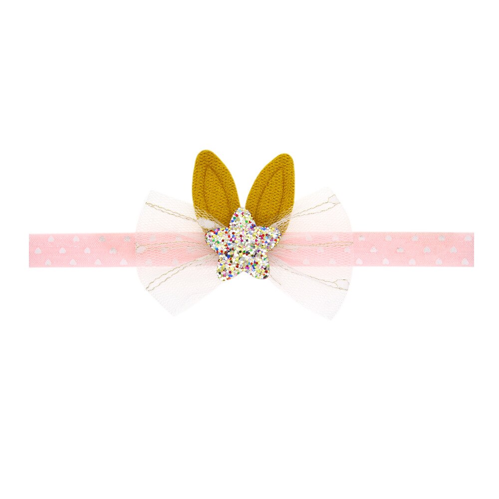 1 Pieces Baby Headband Rabbit Ear Bowknot Toddler Infant Kids Hair Accessories Girl Newborn Bows Bandage Turban Tiara: 2