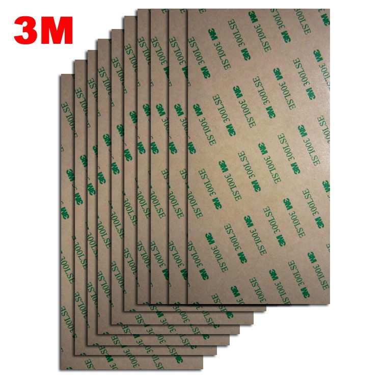 (4"x8") 3M 300LSE 9495LE Transparent Double Sided Adhesive Tape For Phone LCD Repair Diamond Bond 10cmx20cm (10 Sheets/Lot)