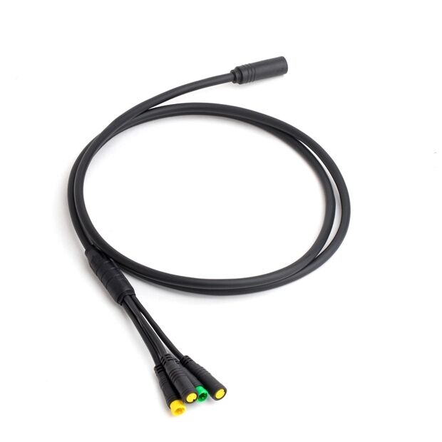 Julet Waterdichte Kabel Bafang Uitbreiding Cale Motor Licht Ebrake Throttle Display 2 3 4 5 Pin Ebike Conversie Kabel: 1T4 1.3M
