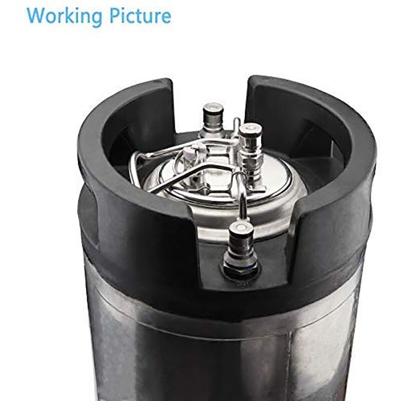 Carbonized Lid Firestone Keg Soda Beer Force Carb Homebrew Carbonator Stainless Steel 304 Carbonated Lid+2 Micrometre Diffusion