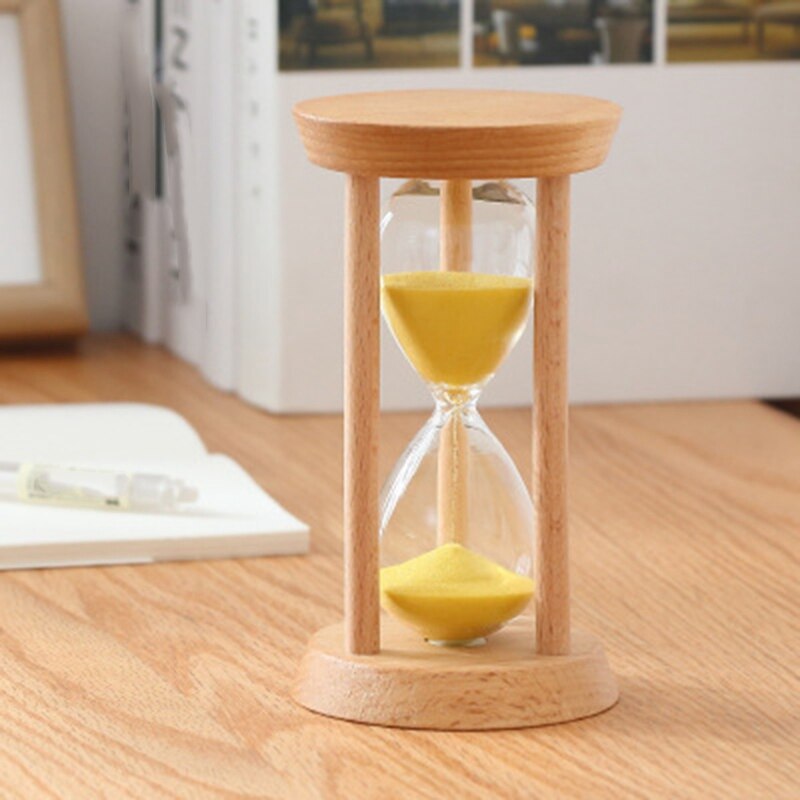 30 Minutes Wooden Hourglass Timer Living Room Desktop Decoration Children