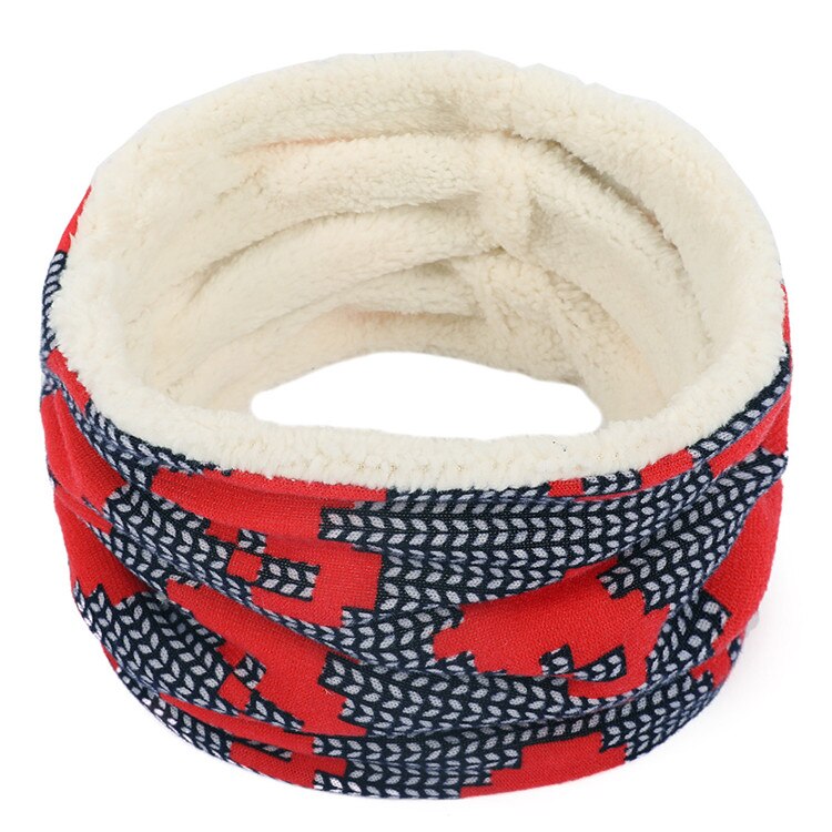 hiver en peluche foulards pour enfants anneau foulards garçon fille foulard épais cou porter accessoires enfants col en laine écharpe