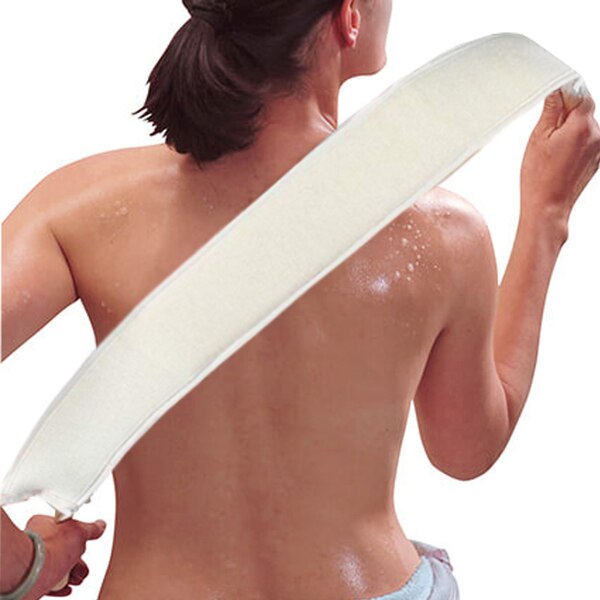 Eksfolierende loofah rygskrubber til brusebad til mænd og kvinder