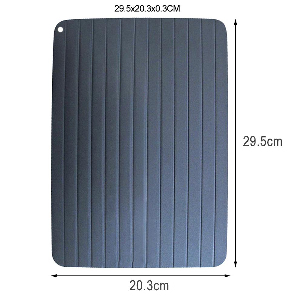 Fast Defrost Tray Thaw Frozen Food Meat Fish In Minutes Kitchen Defrosting Tray No Electricity Chemicals Microwave Mat: D