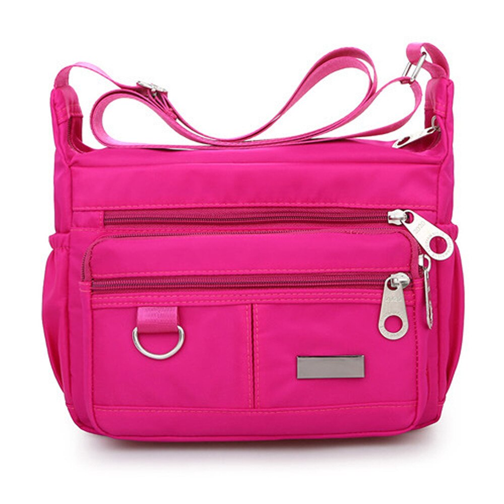 Multi-fonctionnel femmes Sac à main poches Sac à bandoulière de Durable imperméable à l'eau en Nylon léger Sac de messager femme Bolso Sac