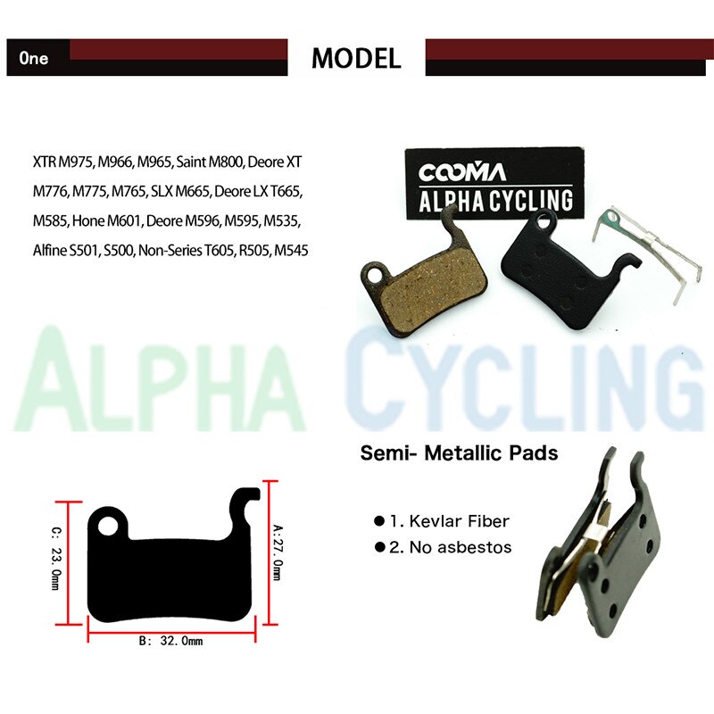 Accossato Bremsbelag-Set – Organische Mischung, 2 Stück, Für Motorrad Vorderbremse