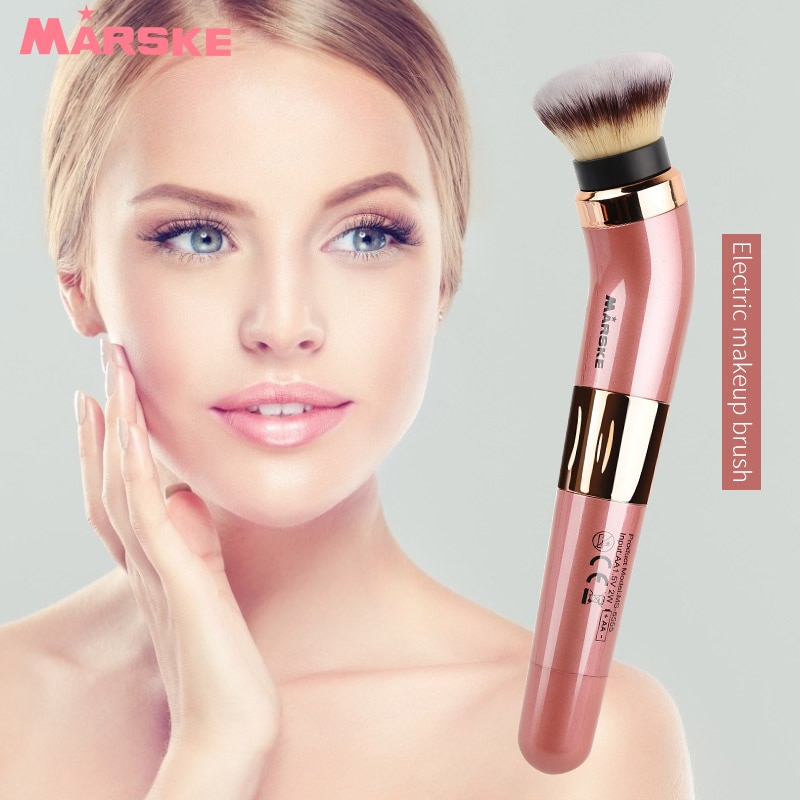 Marske elektrisk makeup børste løs pudder skønhedsværktøj 360 graders rotation giftfri makeup børste