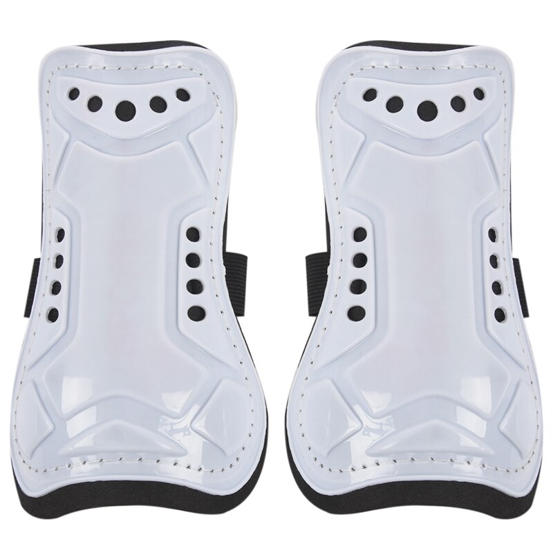White Durable 1 Pair Competition Pro Soccer Shin Guard Pads Shinguard Protector: Default Title