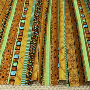 Pretty Stripe African Print Cotton Linen Fabric 50x140cm Dressmaking Linen Material Upholstery Crafts Tissue Home Decoration: Color D