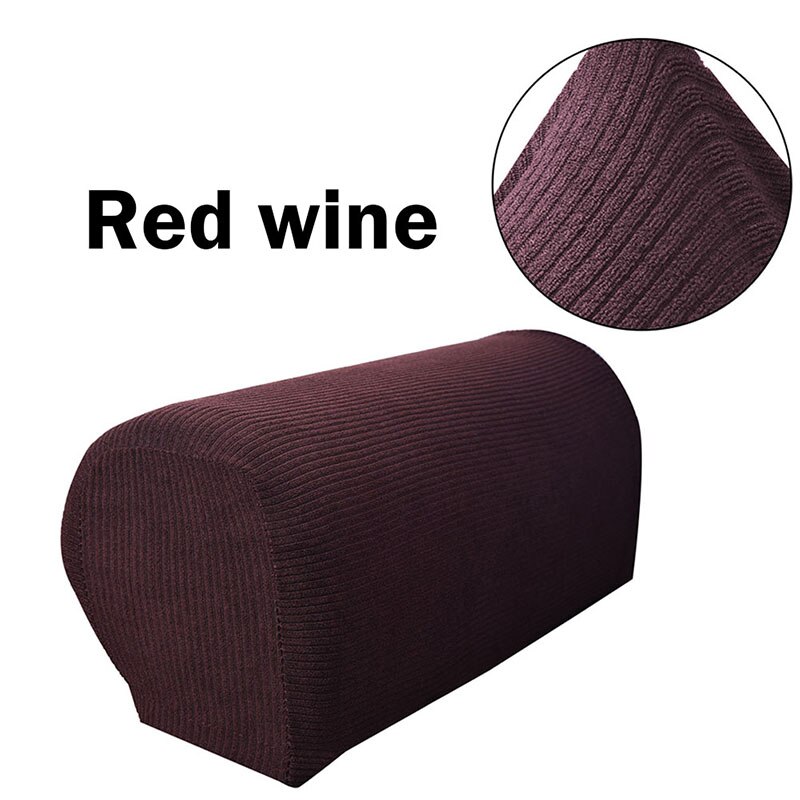 1 paire amovible canapé accoudoir couverture canapé serviette canapé canapé chaise protecteur fauteuil couvre extensible chaise bras housse: Red Wine