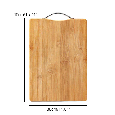 Large Bamboo Cutting Board Square Cutting Board Mold Proof Kitchen Rolling Noodles Fruit Cutting Vegetables: 40x30x2cm