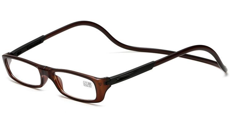 Jonglere læsebriller magnet folde praktisk ultra-let hyperopi briller til ældre mænd kvinder træthed: +200 / 1002 c