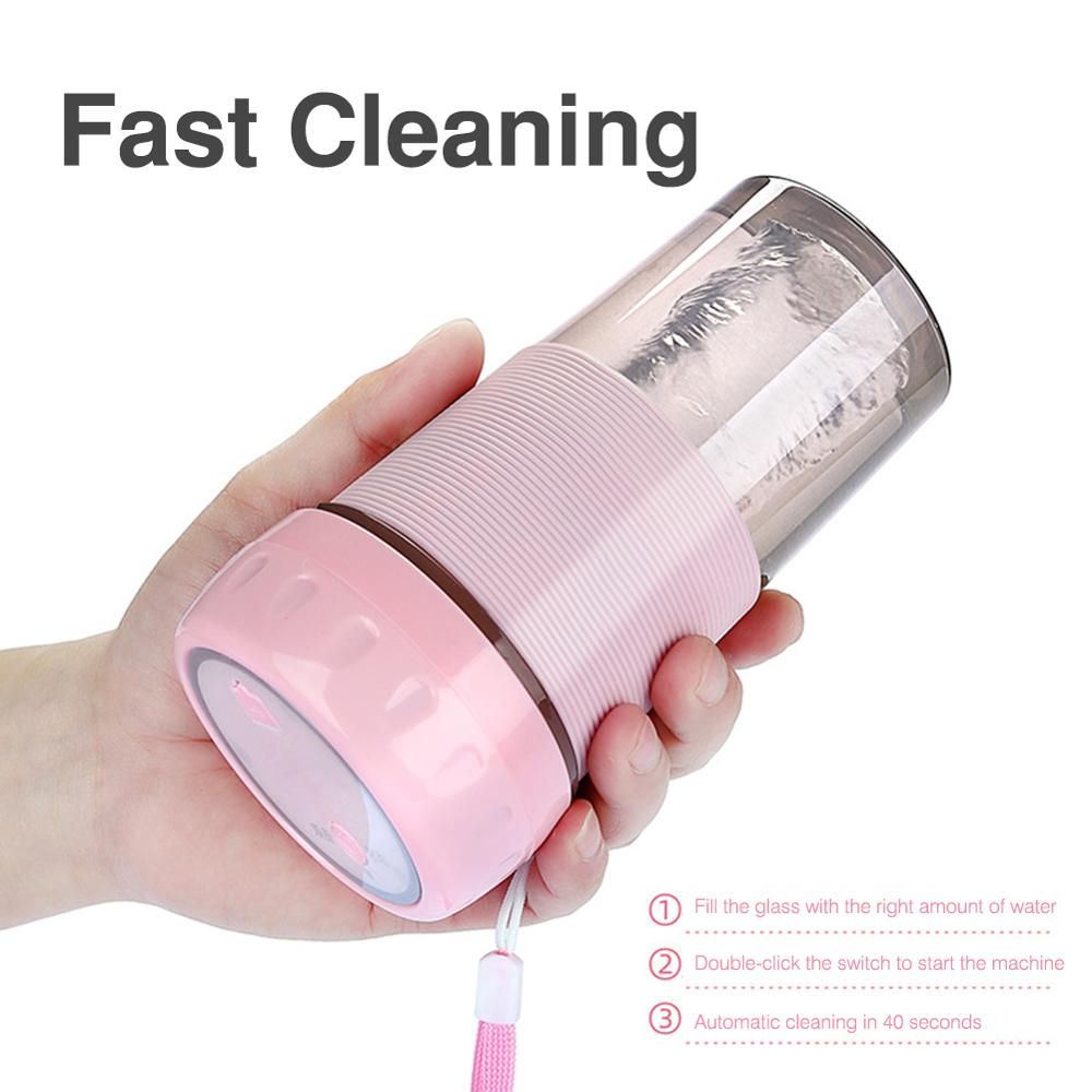 300ML Portable Blender Electric USB Rechargeable Smoothie Blender Machine Mini Juice Cup Maker Lemon Squeezer kitchen Gadgets