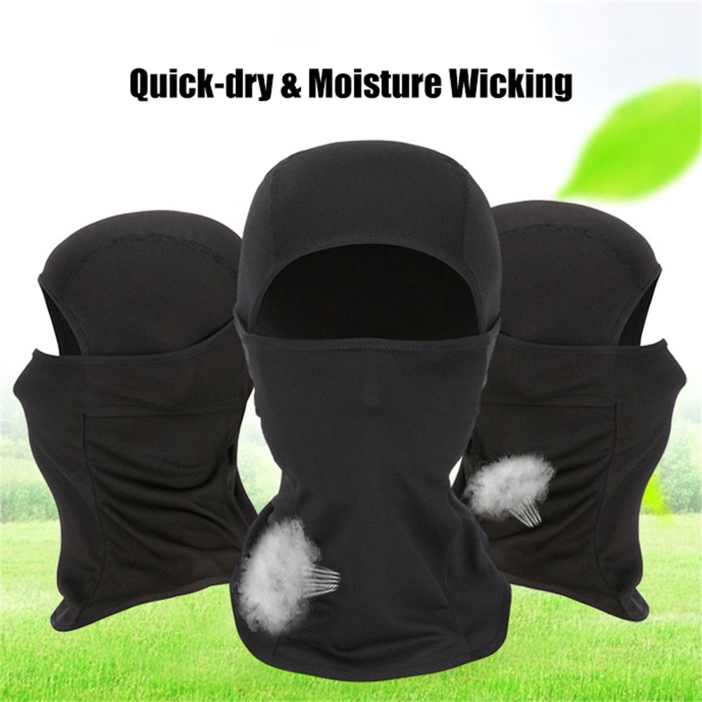 Cagoule respirante anti-poussière pour moto, cagoule de Protection solaire UV