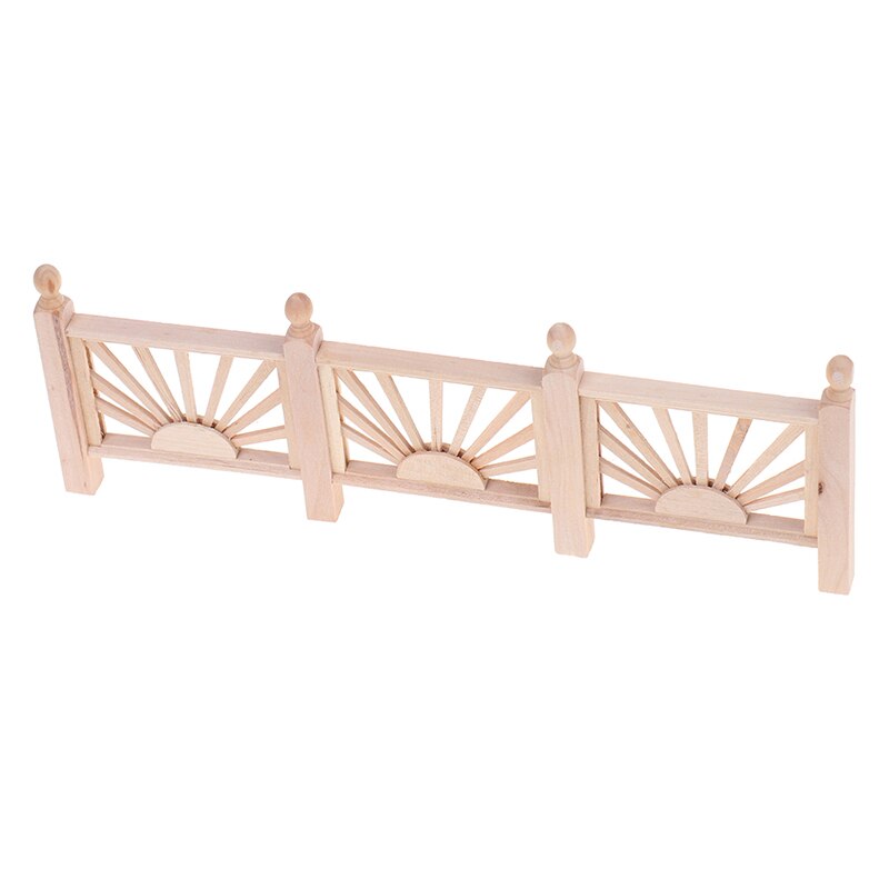 1:12 maison de poupée Miniature garde-corps en bois Balustrade Mini balcon clôture