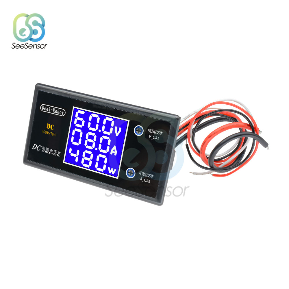 DC 0-100V 10A 1000W LCD voltmètre numérique ampère – Grandado