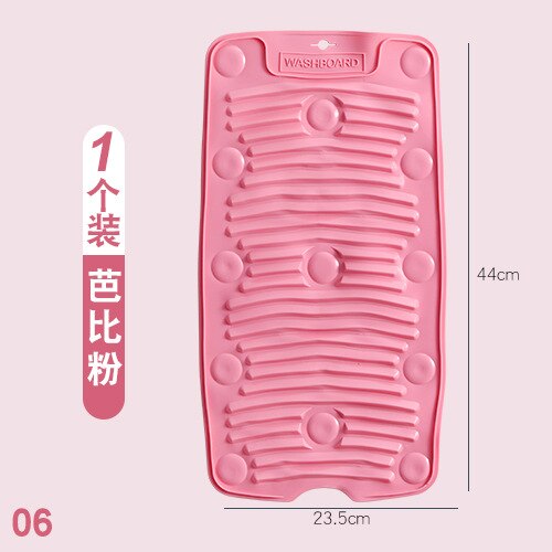 Dobrável máquina de lavar roupa portátil, lavagem manual, acessórios de roupa íntima, produtos de limpeza doméstica bj50cy: Rose pink