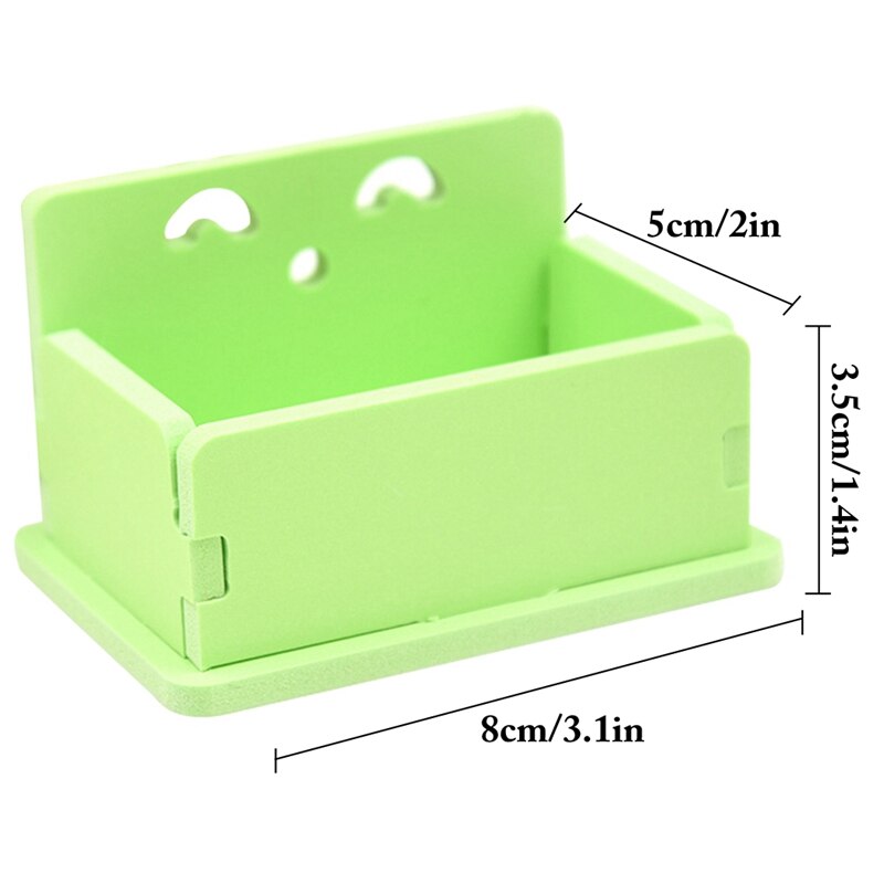 Hamster Food Dish Rectangle Plastic Bird Feeding Bowl Small Animals Food Bowl For Rodent/Guinea Pig/Rat/Hedgehog
