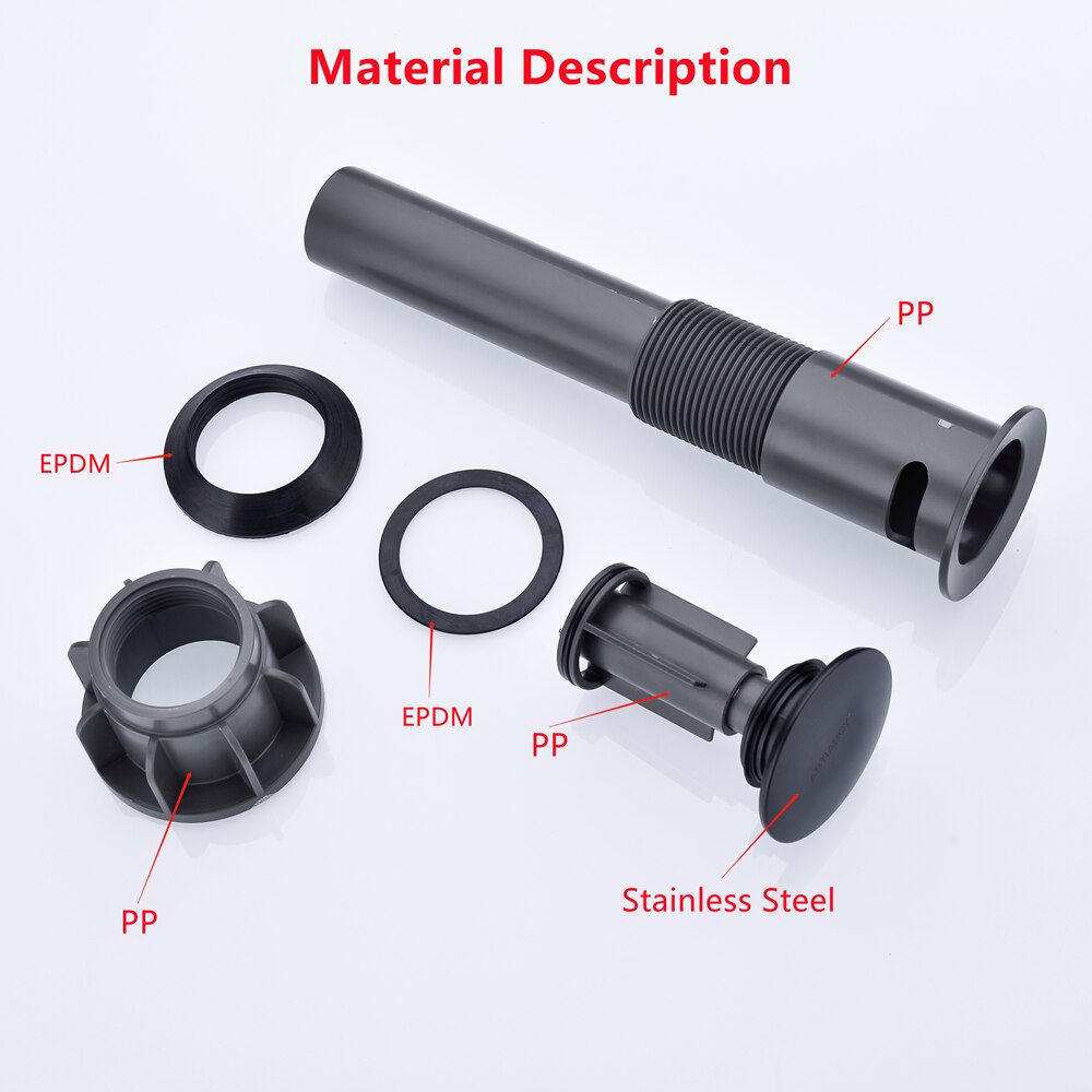 Black Round Style Bathroom Basin Sink Pop Up Drains Stainless Steel Kitchen Sink Drainer Stopper Drain Strainers with Overflow