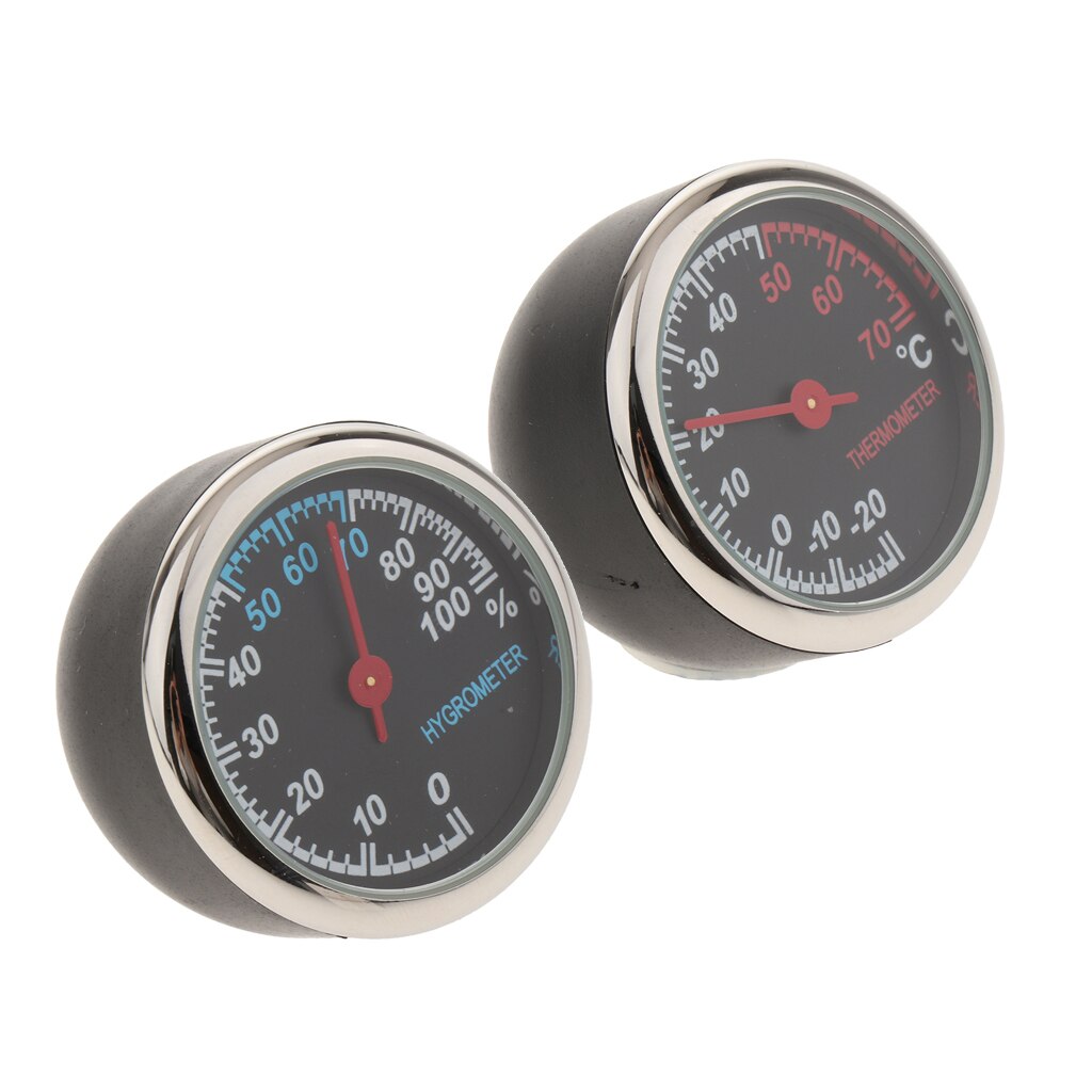 Auto Auto Digitale Klok Auto Thermometer Hygrometer 2 Pcs