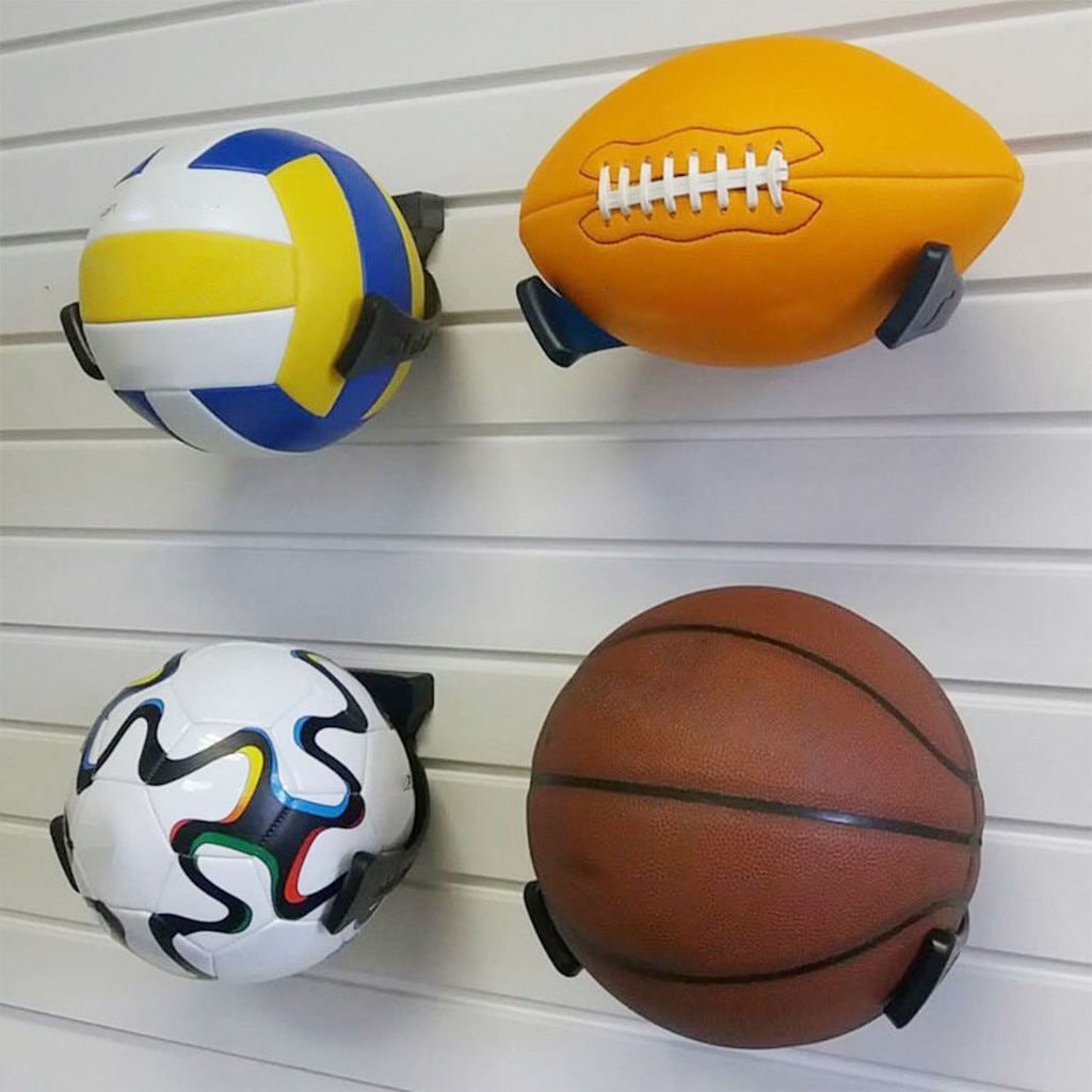 Opbevaringshylde universal boldvisning basketball fodboldstativ hjem vægmonteret opbevaringsstativ hængekrog opbevaringsholdere 25: Default Title