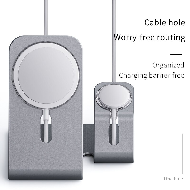 Gtwin 15W Charger Stand Voor Iphone 12 Mini Pro Max Magsafing Draadloze Laders Bracket Desk Charging Base Dock Houder